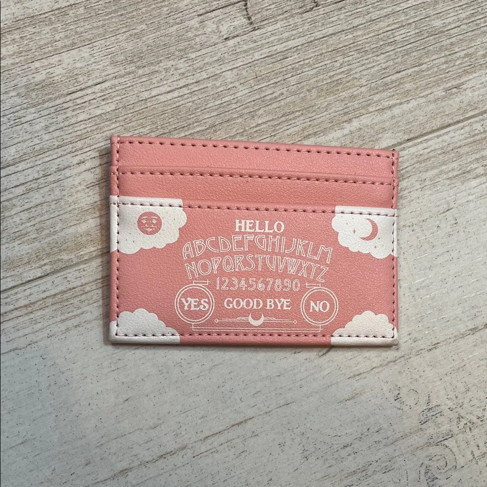 Ouija Pink and White Ouija Board Card Holder